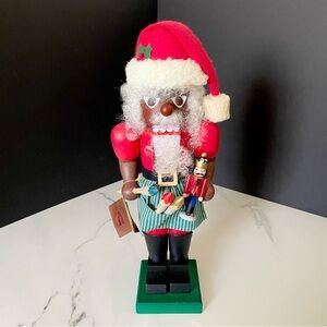 Vintage Ulbricht Black African American Santa Nutcracker